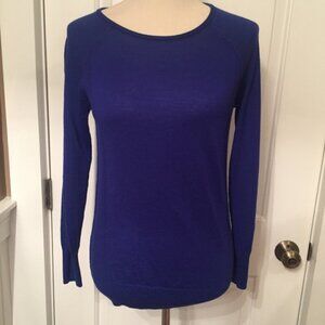 CYNTHIA ROWLEY SWEATER CREWNECK LIGHTWEIGHT WOOL Size S